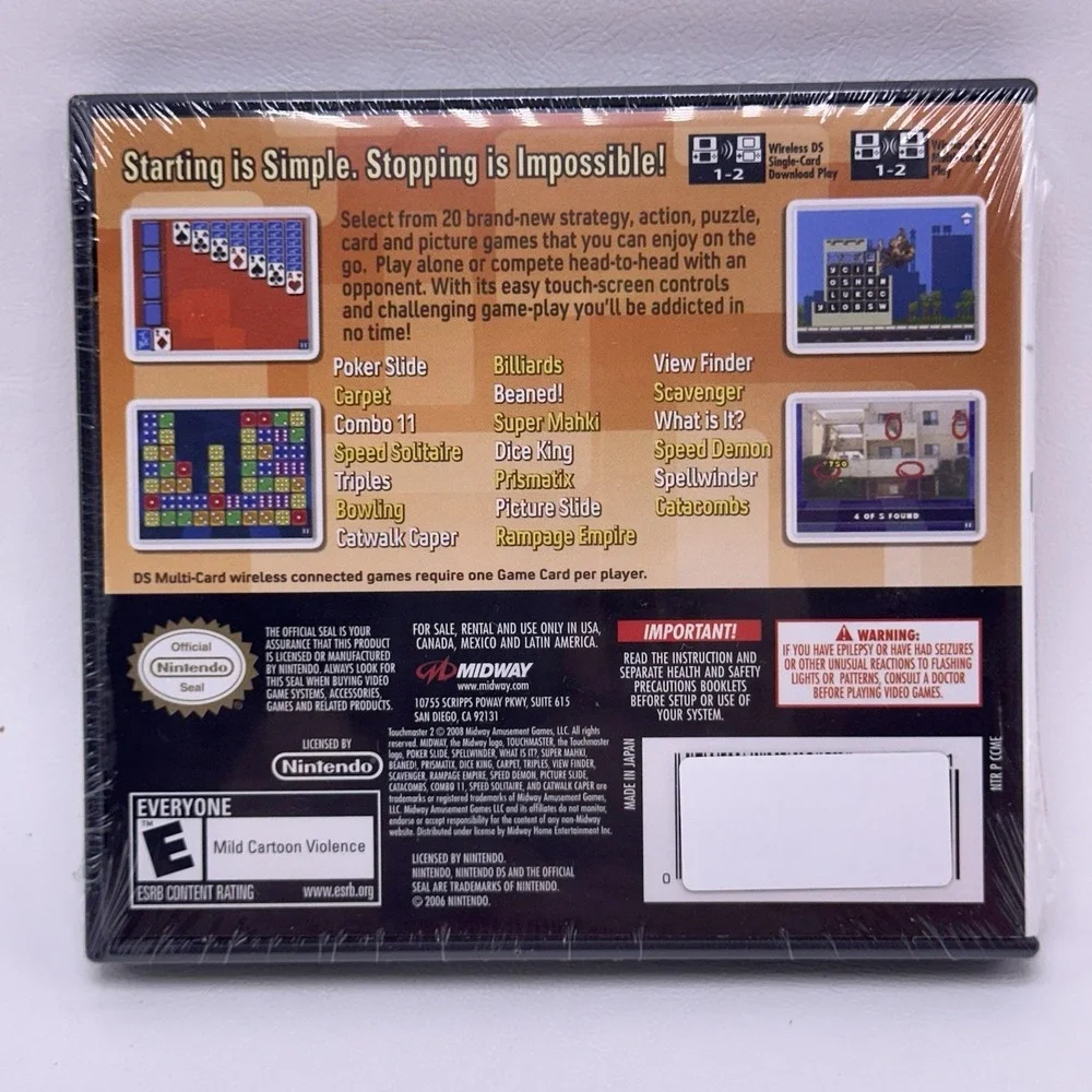 Touchmaster 2  Nintendo‎ DS Sealed New